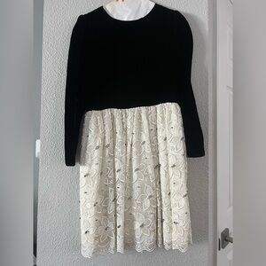 Elegant Black and White Dress